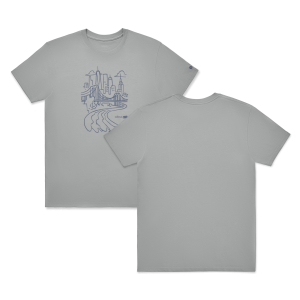 unisex organic cotton graphic tee medium greystormy grey nyc 1