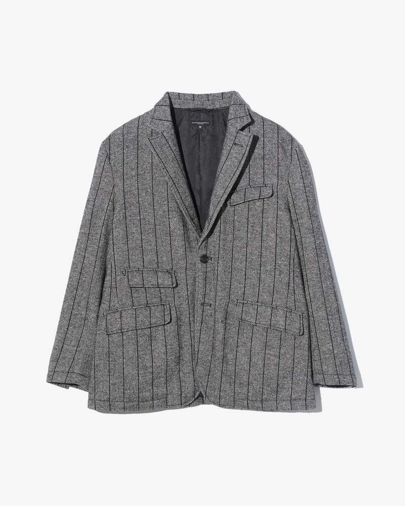 Andover Jacket Dk Grey Wool Striped