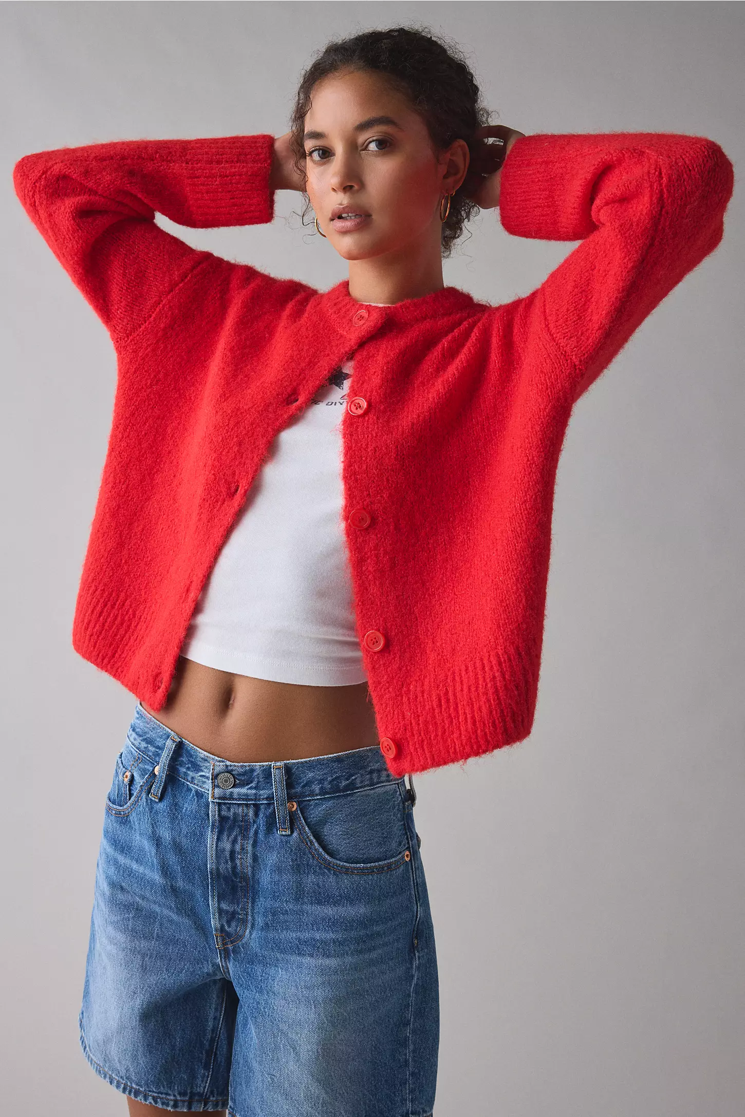 Becca Brushed Knit Oversized Cardigan