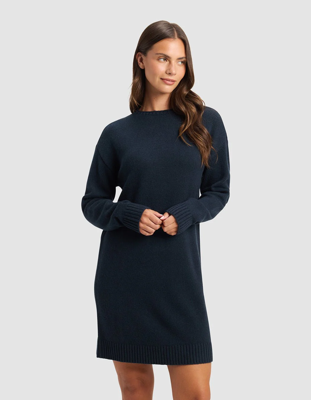 Brooklyn Sweater Dress Eclipse 1