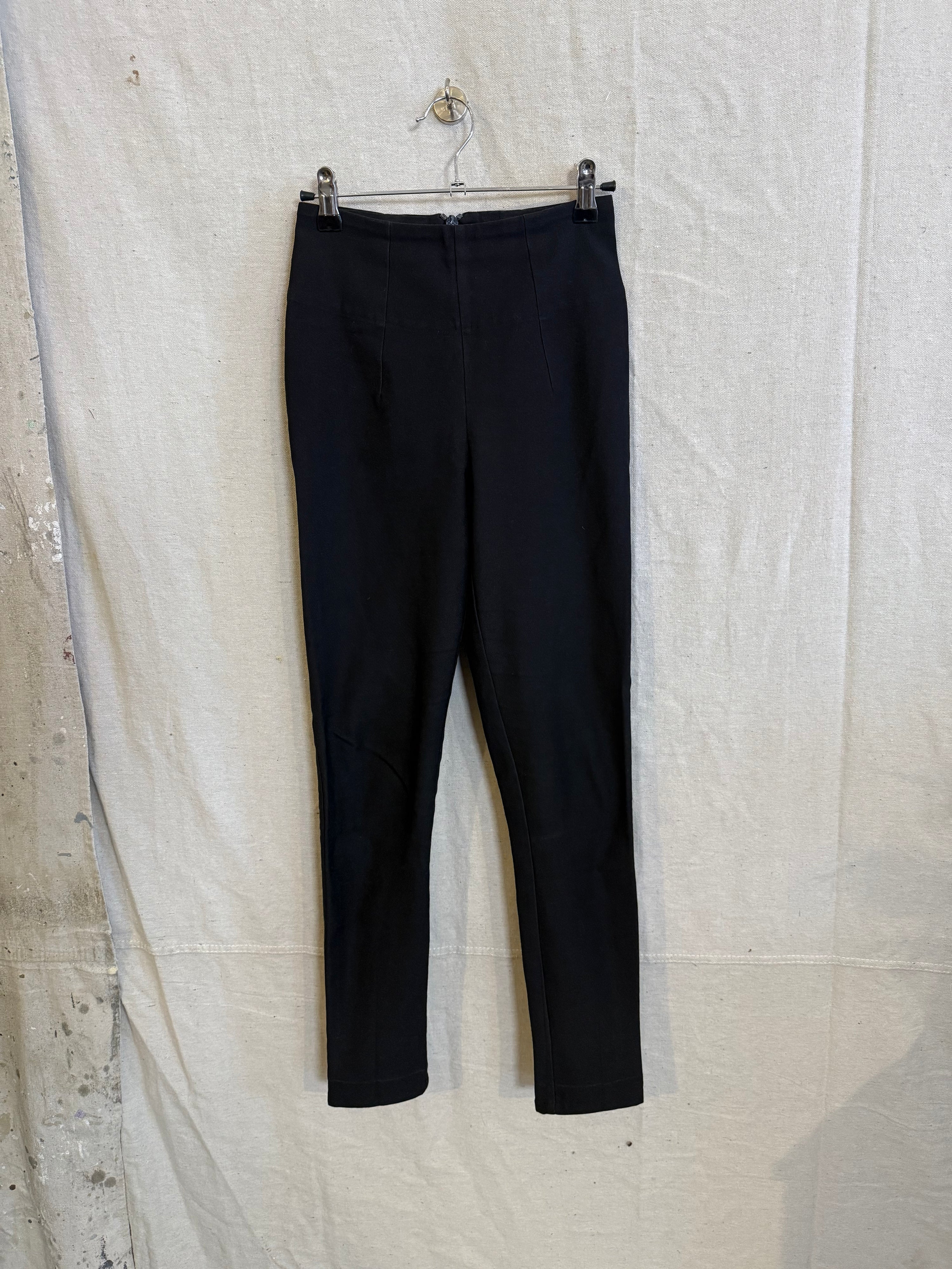 Cecilia Pant in Stretch Cotton Black