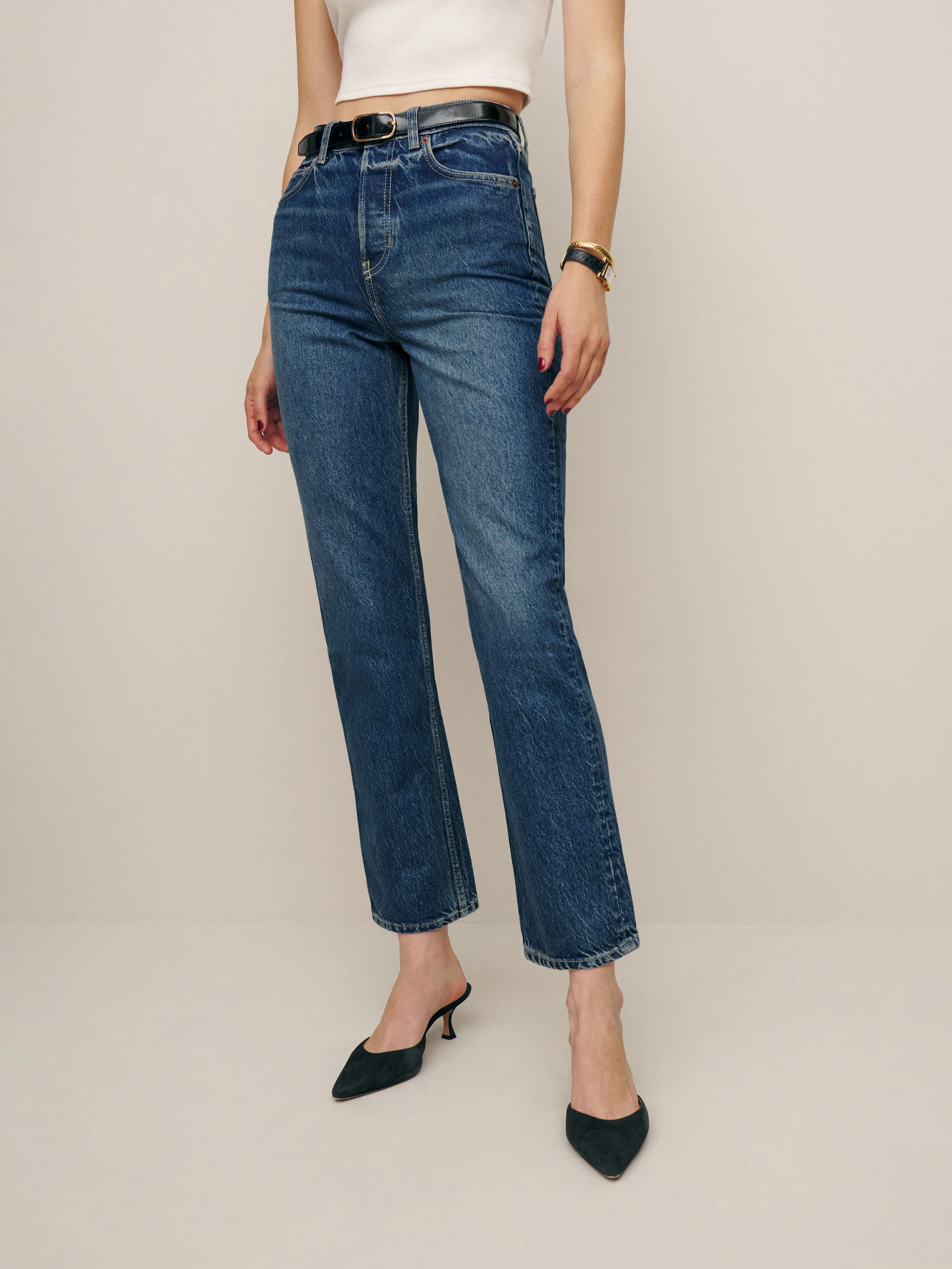Cynthia Straight Cropped Jeans