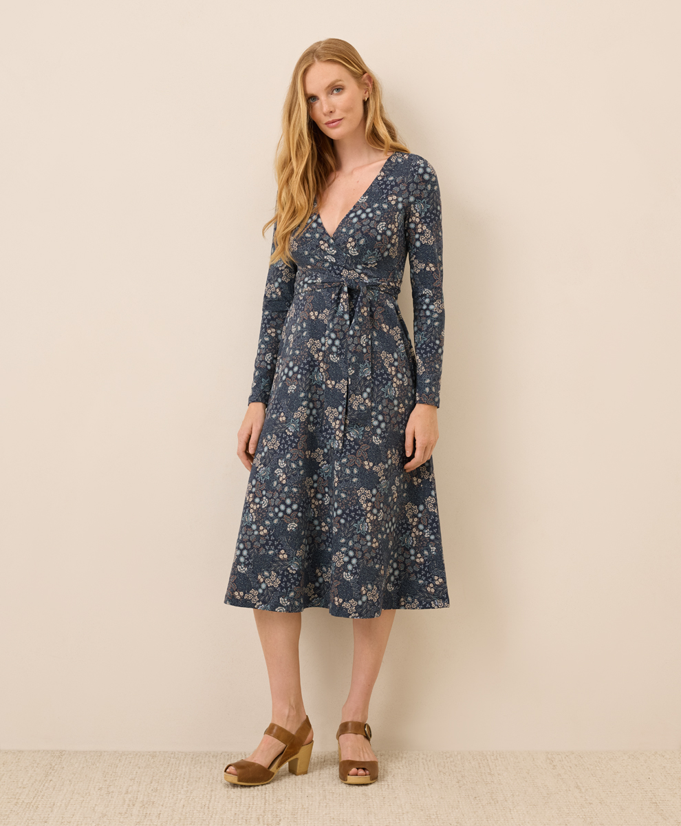 Fit Flare Wrap Dress