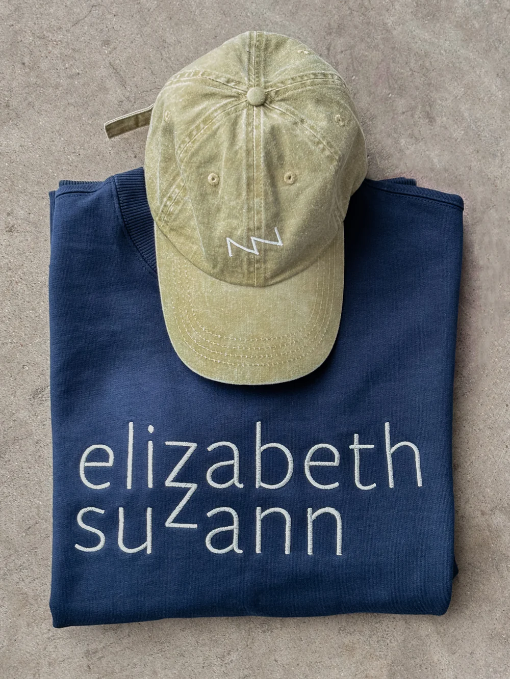 Hat in Washed Cotton Khaki