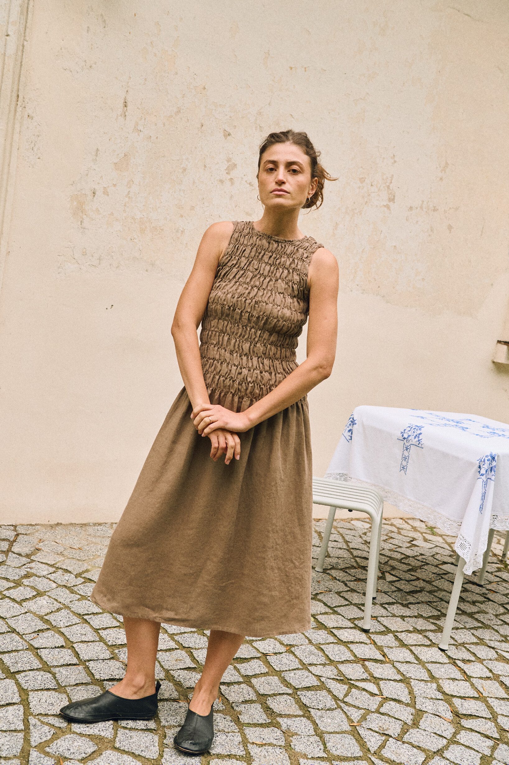 Midi Linen Dress Emilija