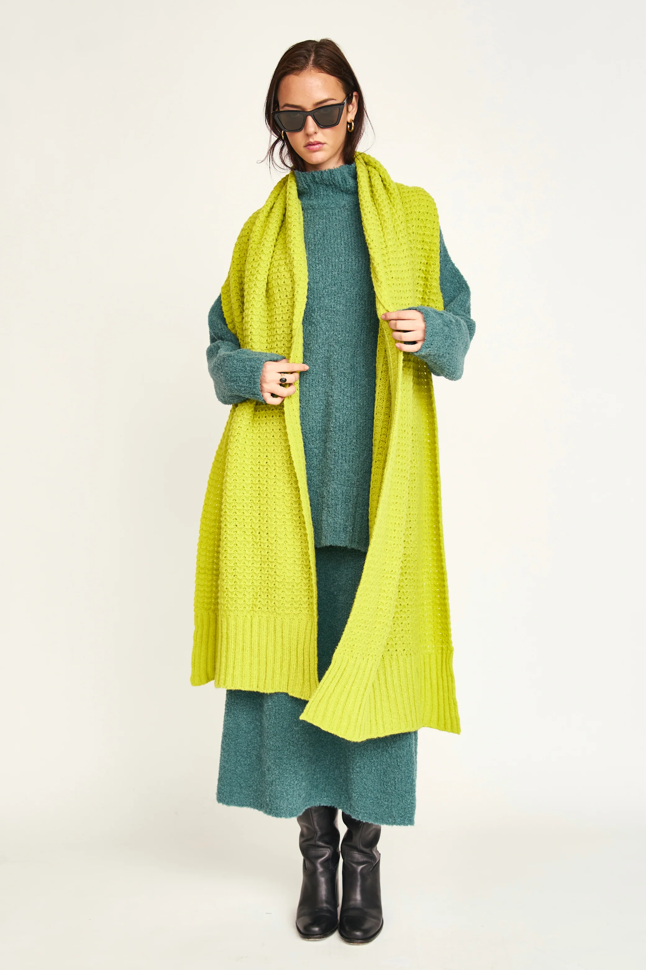 Oversized Scarf in Citronelle