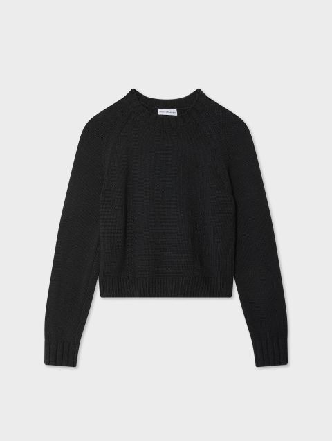 cotton linen sweatshirt black 1