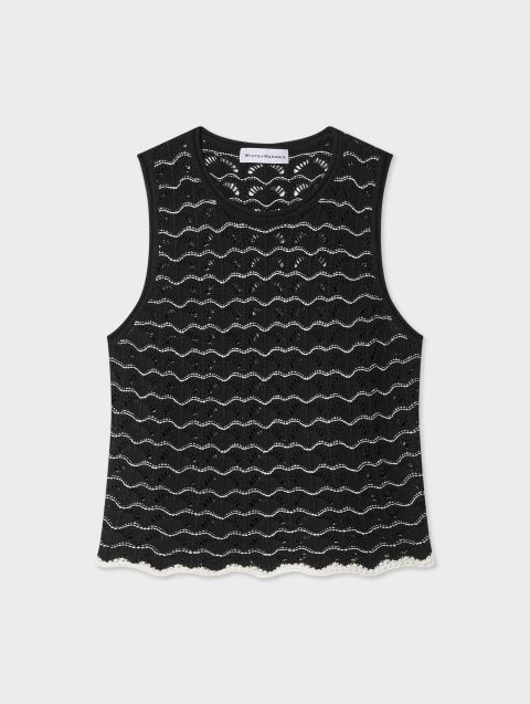 cotton pointelle stitch tank 1