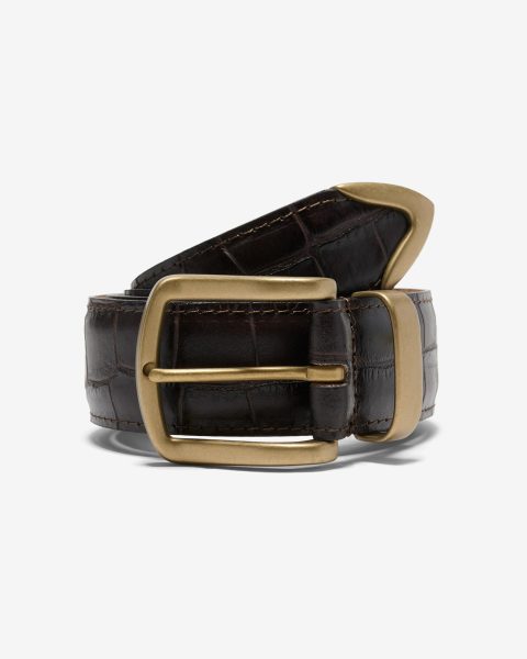 croc embossed metal tip belt 1