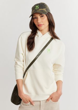 hendrie hoodie in waffle cream 1
