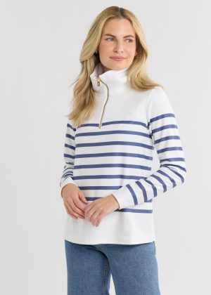 manchester pullover in terry fleece whitevelvet morning placed stripe 1