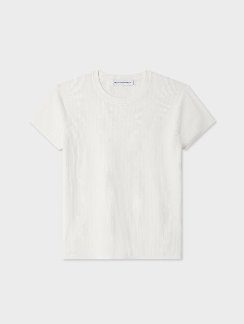 paperfine pointelle t shirt white 1