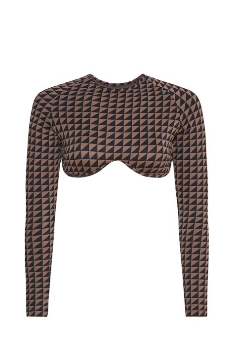 playa rashguard in driftwood geo 1