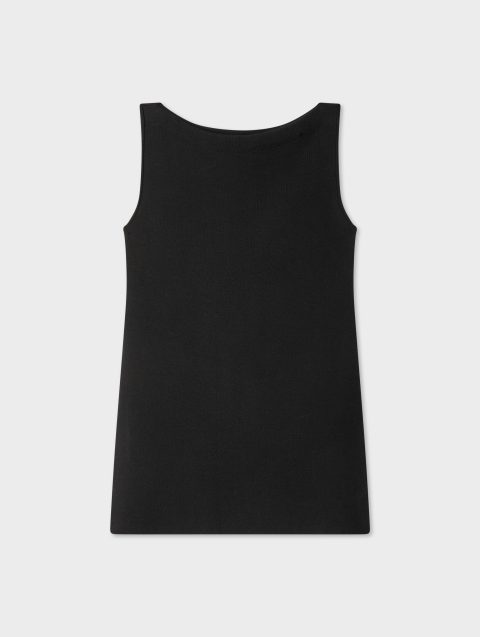 superfine cotton sleeveless top black 1