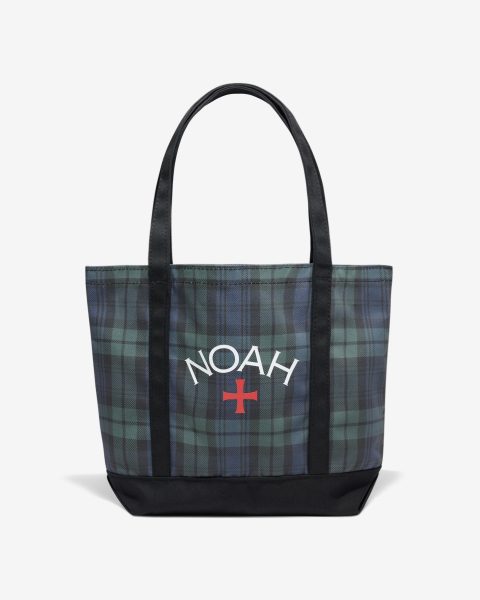tartan print tote bag 1