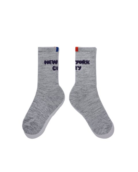 the womens new york city sock heather grey 1