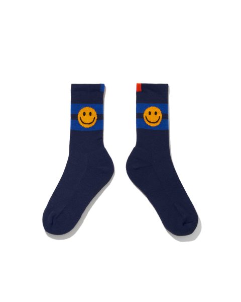 the womens smile sock navyroyal blue 1