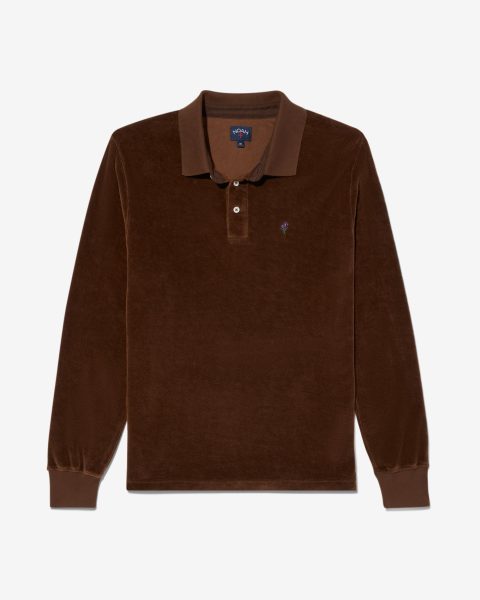 velour long sleeve polo 1