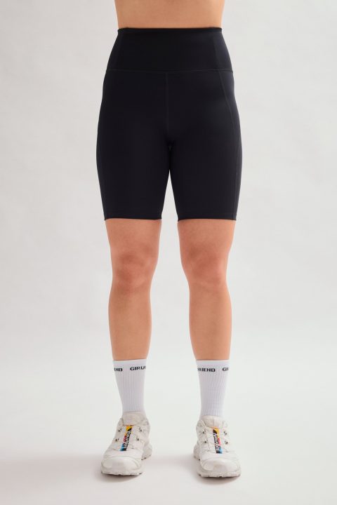 black high rise bike short 1