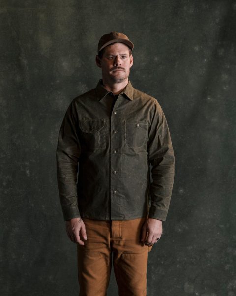 canvas workshirt military olive 1