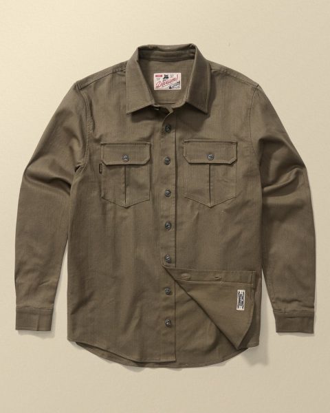 draftsman twill slub overshirt 1