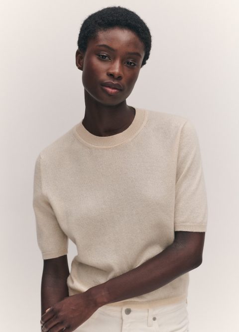 emer cashmere t shirt in canvas 1