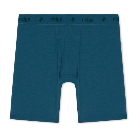 mens ridge merino wool long boxer briefs 9 inch 1