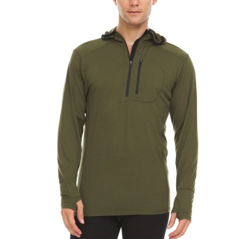 mens wool 14 zip merino sun hoodie microweight 1