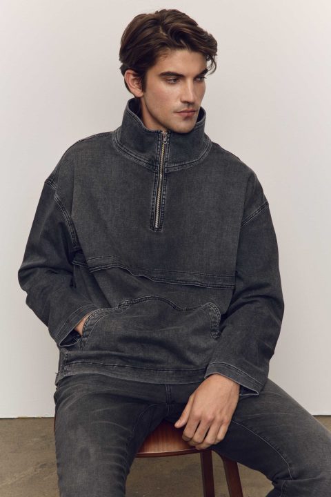 mry denim pullover windbreaker cliffside 1