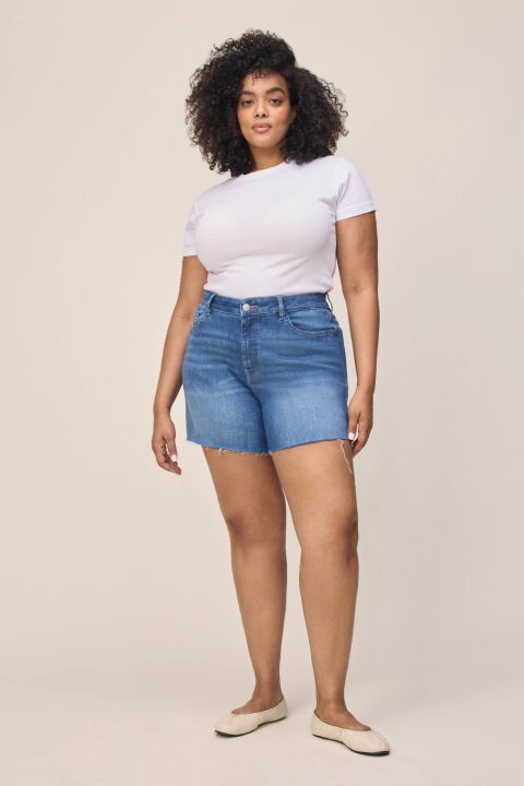 vvi plus relaxed jean short watersong 1