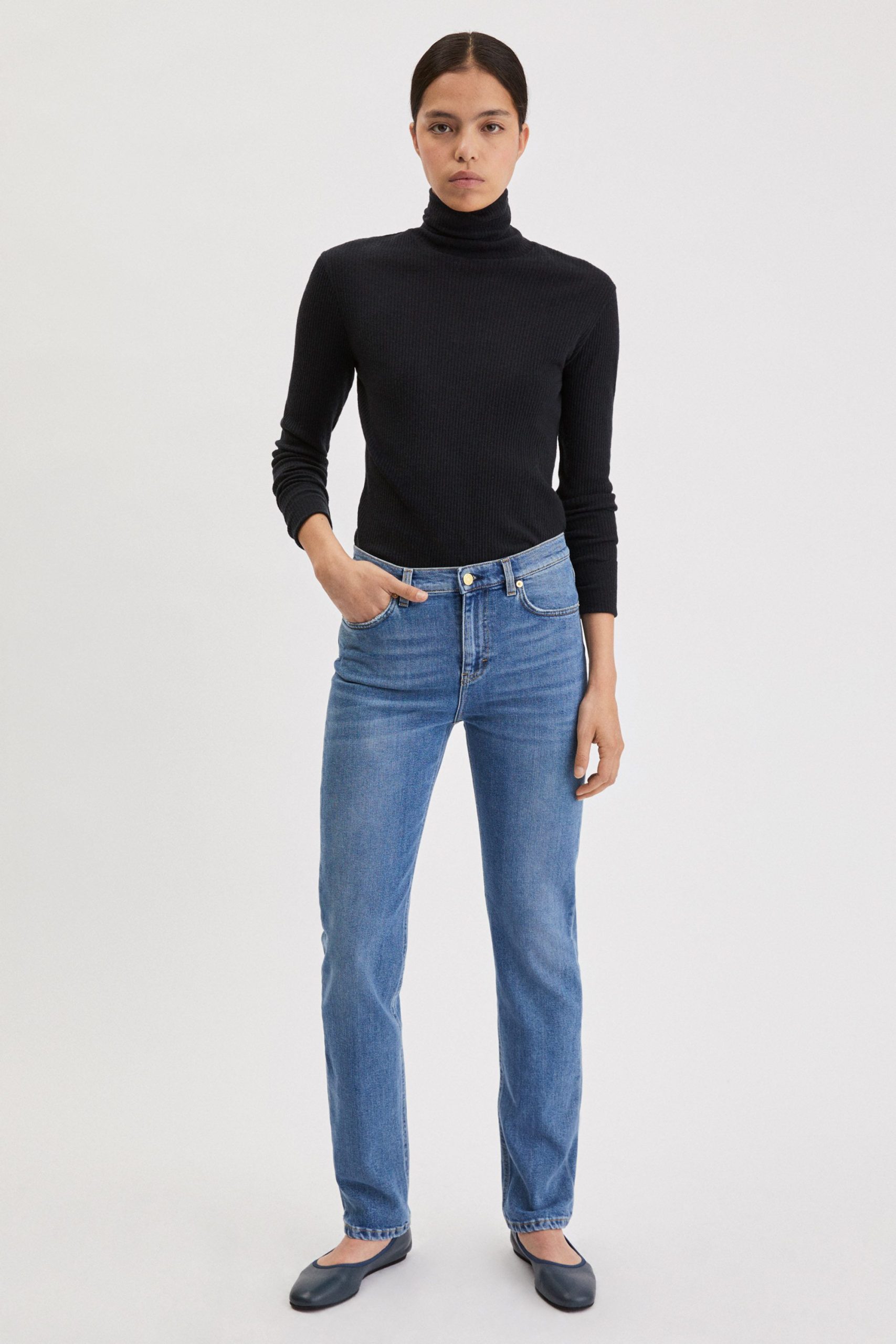 Shima Polo Neck Top