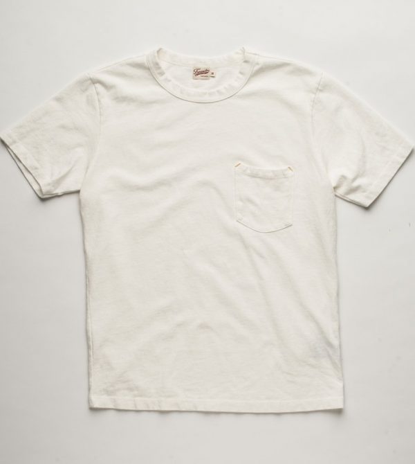 Vintage Wash Pocket T-Shirt White