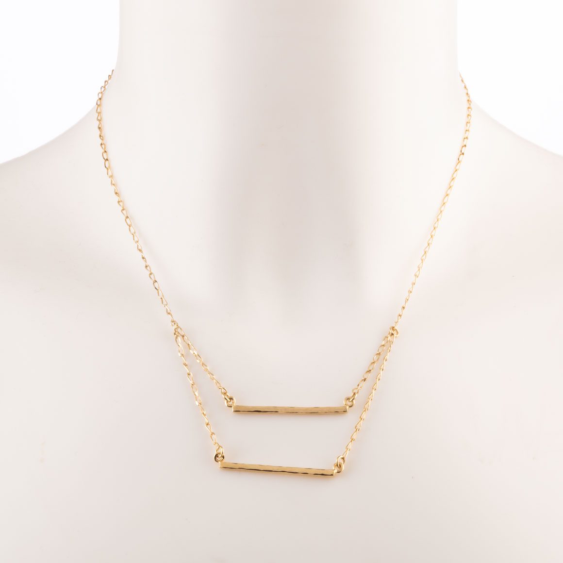 PATRICIA Gold Necklace Hammered - The Cano Shoe