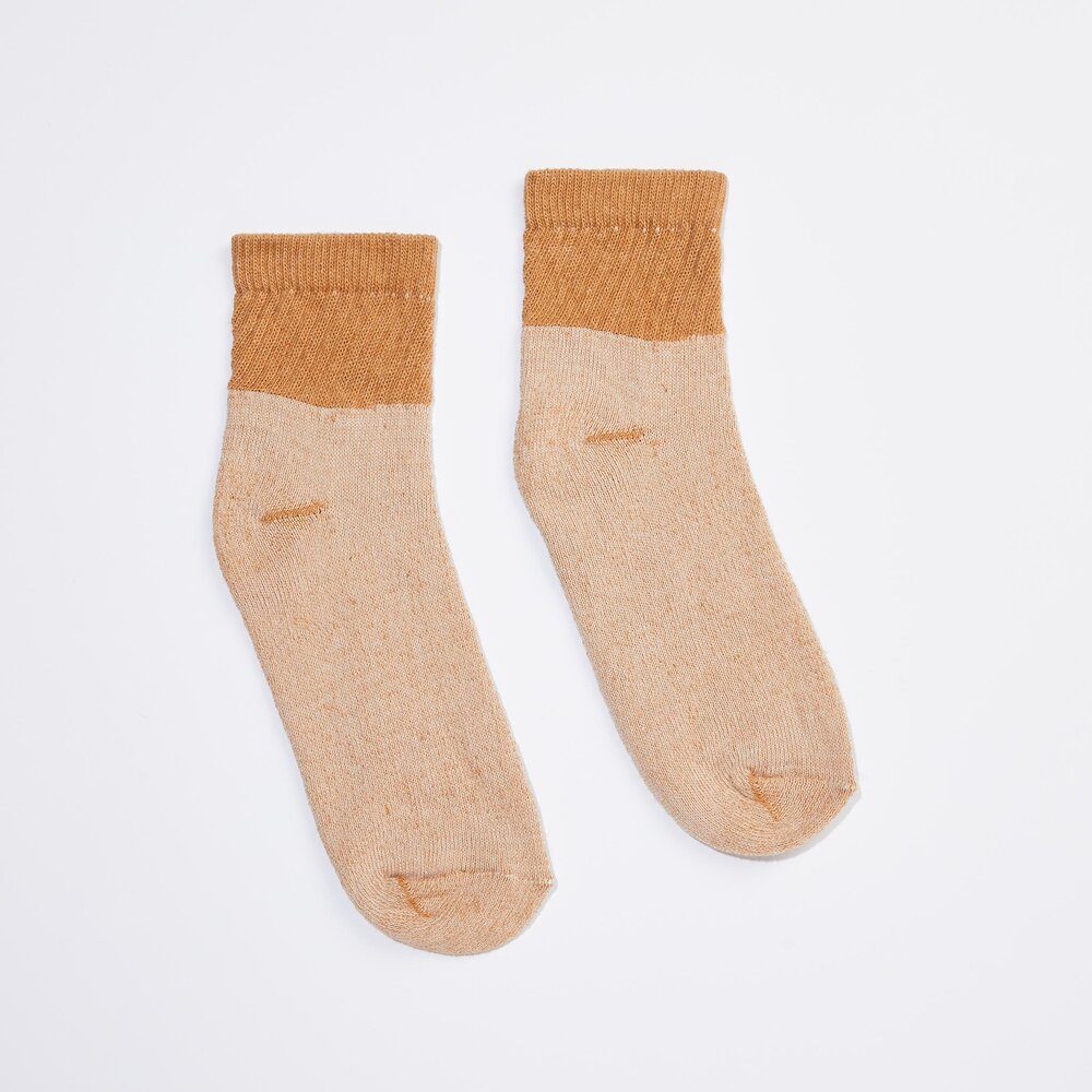 Harvest And Mill - Men’s Organic Cotton Socks Brown Ankle